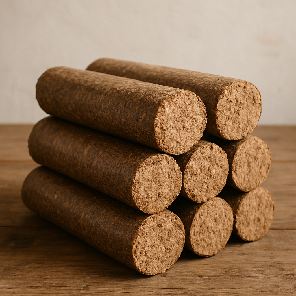 Lot de 8 Bûches Compressées Écologiques