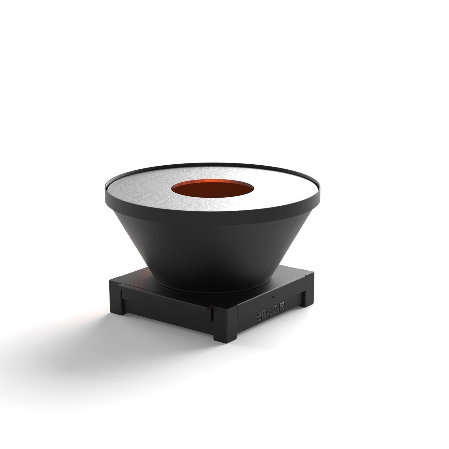 Brasero Brazir Mini Rond 640mm - Finition Noir Thermolaquée