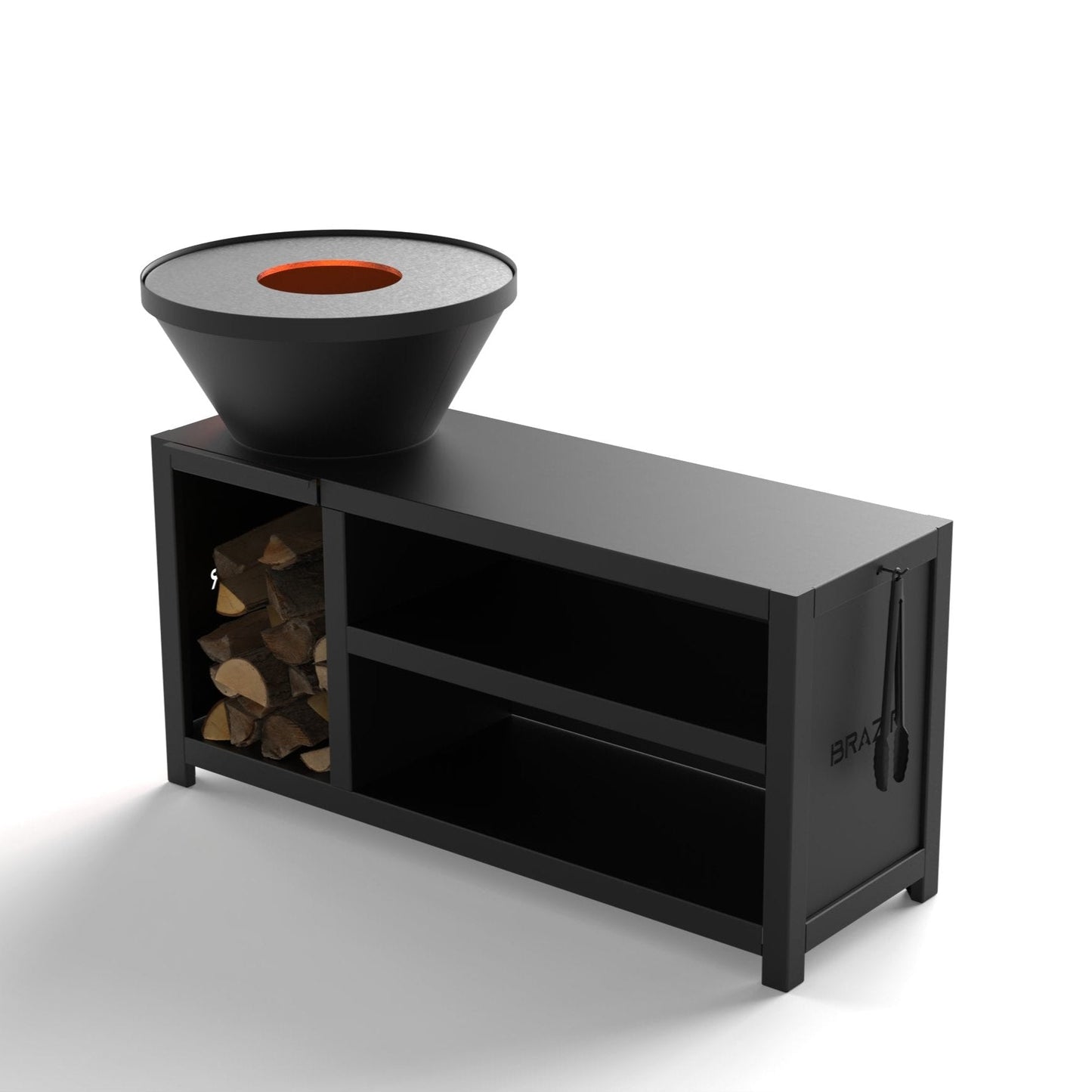 Brasero Brazir Mini Rond 640mm - Finition Noir Thermolaquée