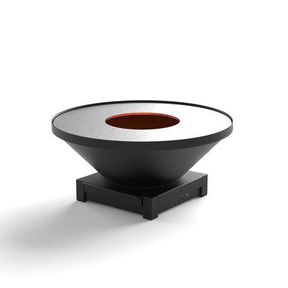 Brasero Brazir Classique Rond 840mm - Finition Noir Thermolaquée