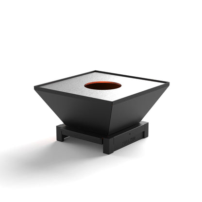 Brasero Brazir Mini Carré 640mm - Finition Noir Thermolaquée