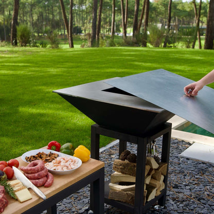 Tôle De Protection Galvanisée Carré Pour Brasero