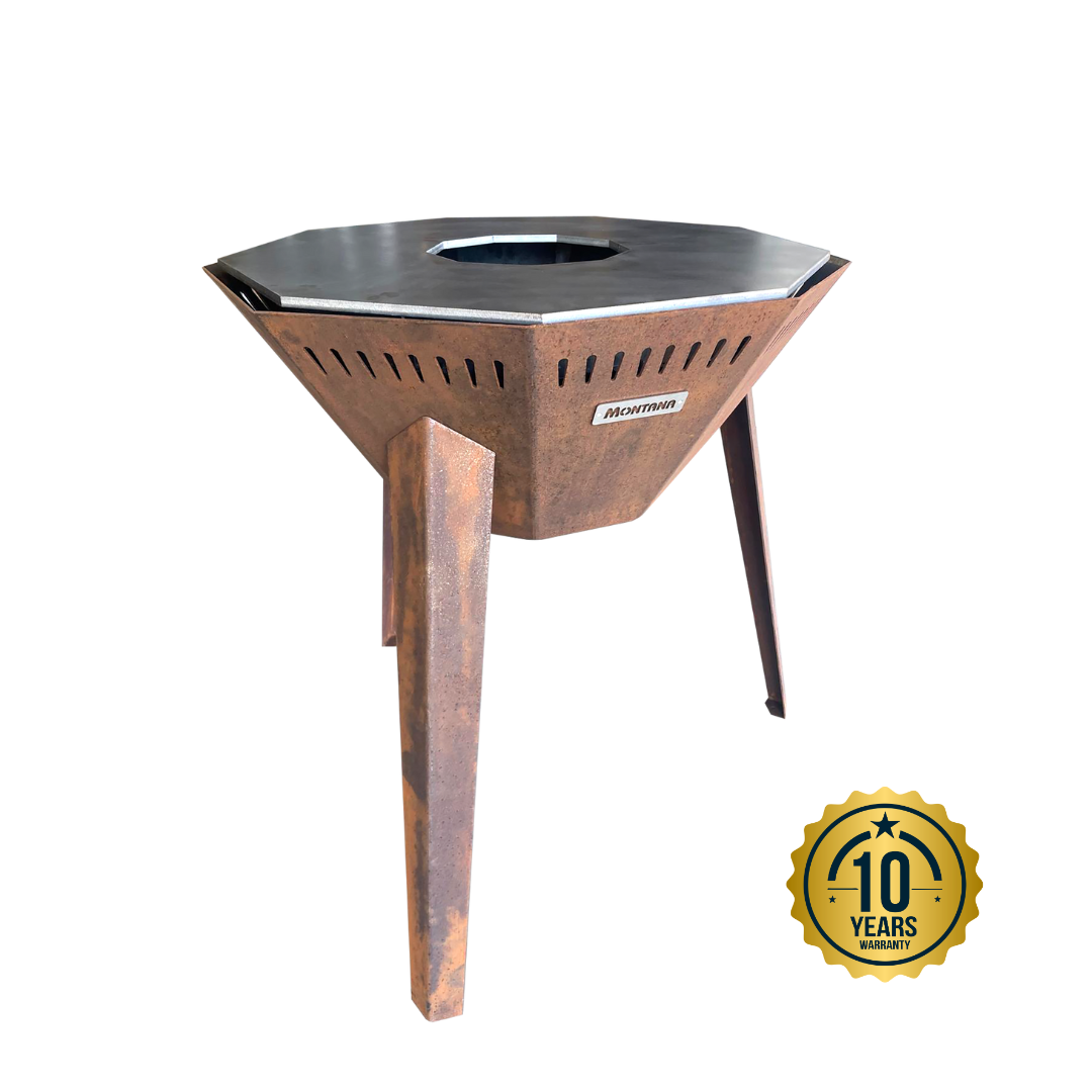 Brasero Plancha Montana en acier