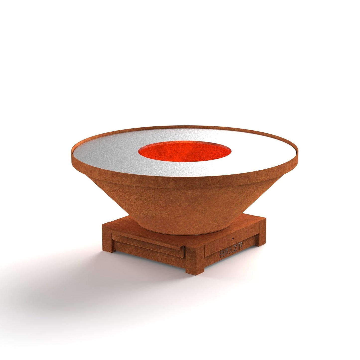 Brasero Brazir Classique Rond 840 mm - Finition Rouille